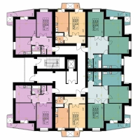 Планування квартир у будинках 1 і 4 секції (1-а черга)